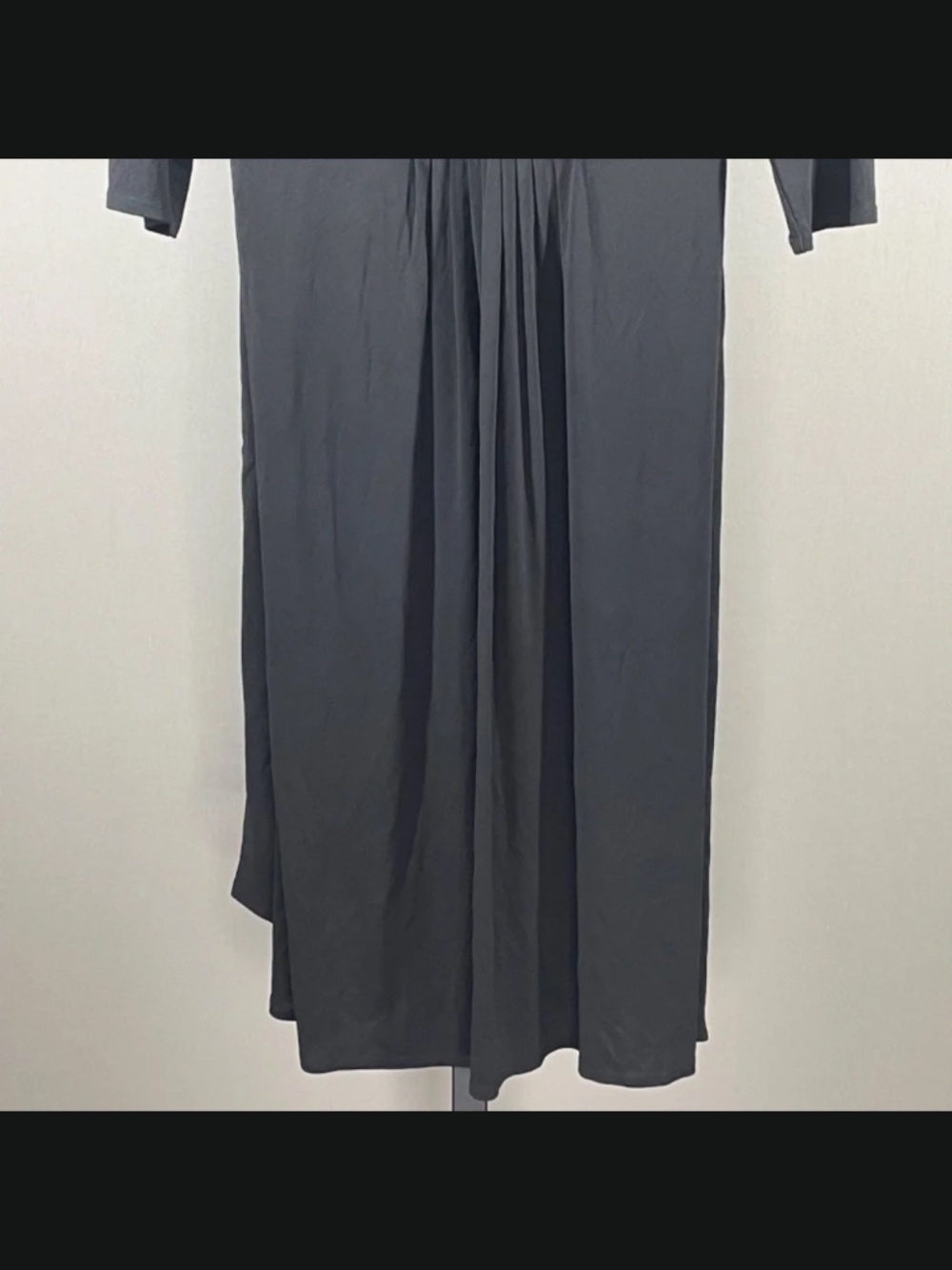 NEW Eileen Fisher Dress Womens Small petite black silk sheath designer classic - Picture 3 of 12